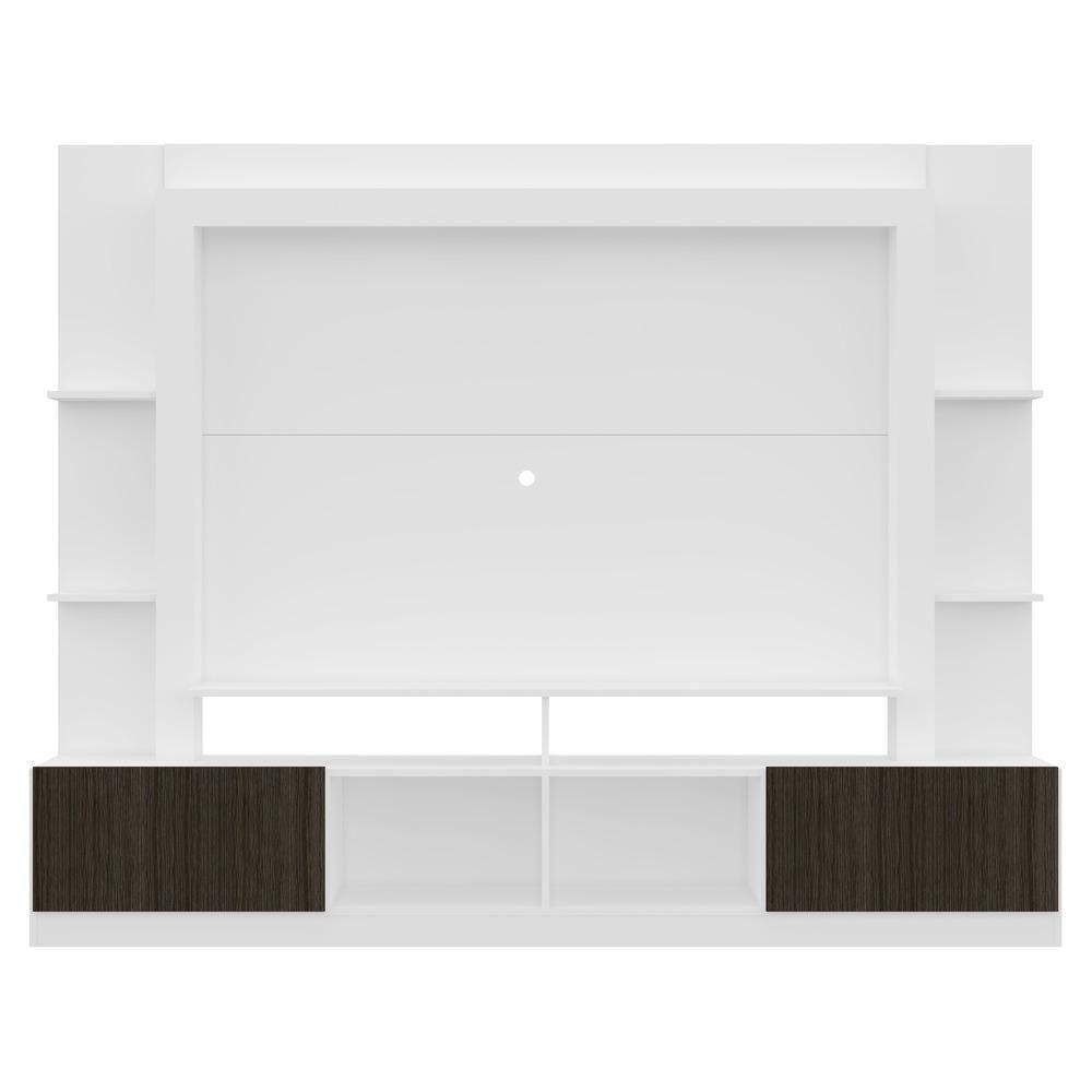 Estante Com Suporte Tv 65" E 2 Portas Oslo Multimóveis V3386 Branca/Tenerife Branco/Tenerife - 3