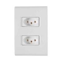 Conjunto 2 Tomadas 3p 20a Tramontina - Linha Liz Branca - 1