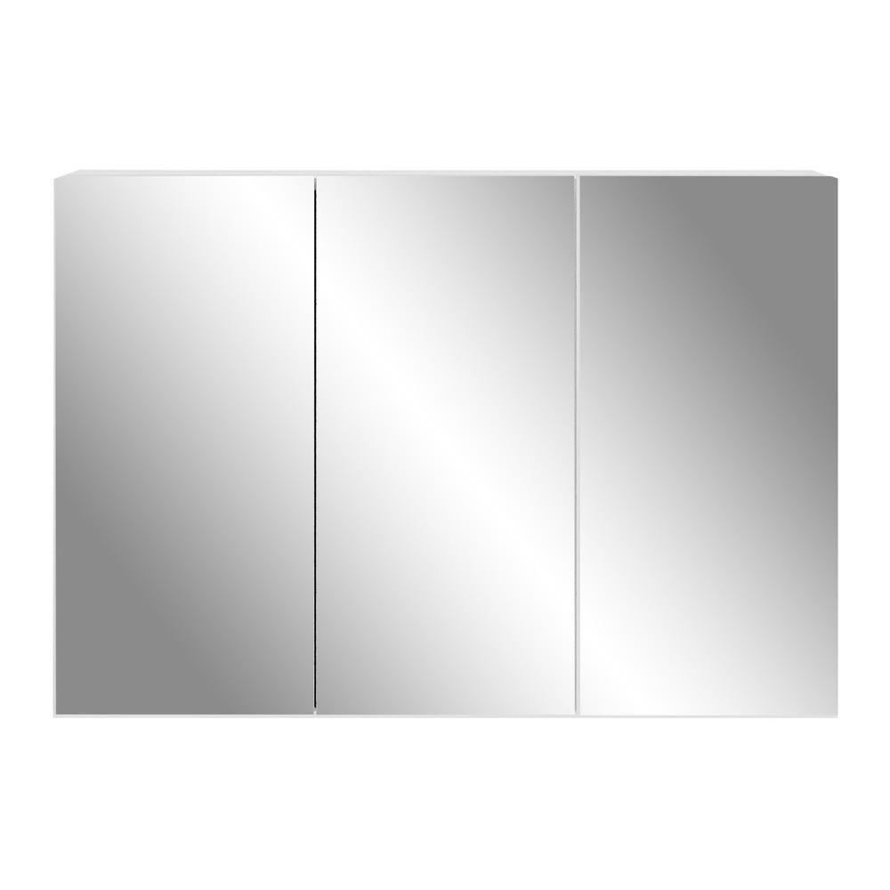 Aparador Buffet 4 Portas Com Espelho Vegas Multimóveis V3558 Branco Branco - 9