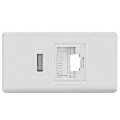 Tomada De Rede Rj45 Tramontina - Módulo De Conexão Ethernet 12707