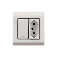 Interruptor Simples + Tomada 20a Tramontina Lizflex - Conjunto Elétrico - 1