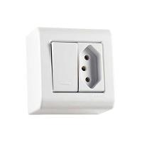 Interruptor Simples + Tomada 20a Tramontina Lizflex - Conjunto Elétrico - 2