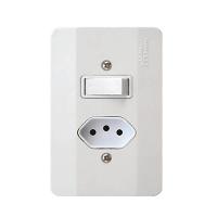 Interruptor Paralelo + Tomada 20a Linha Millenium - Mectronic Sptr-e6m - 1