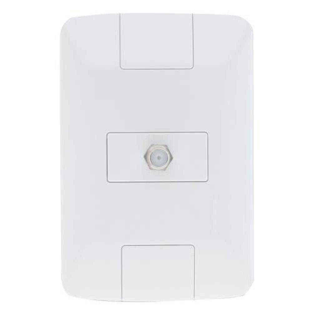 Tomada Coaxial Tv/video - Linha Aria - Tramontina - Branco - Modular - Fixação Facilitada - 1