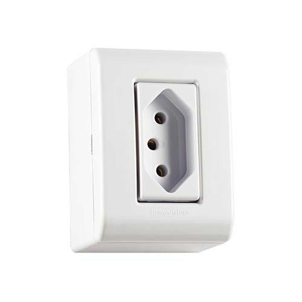 Tomada 10a Tramontina Linha Lizflex - Conjunto De 2 Unidades - 1