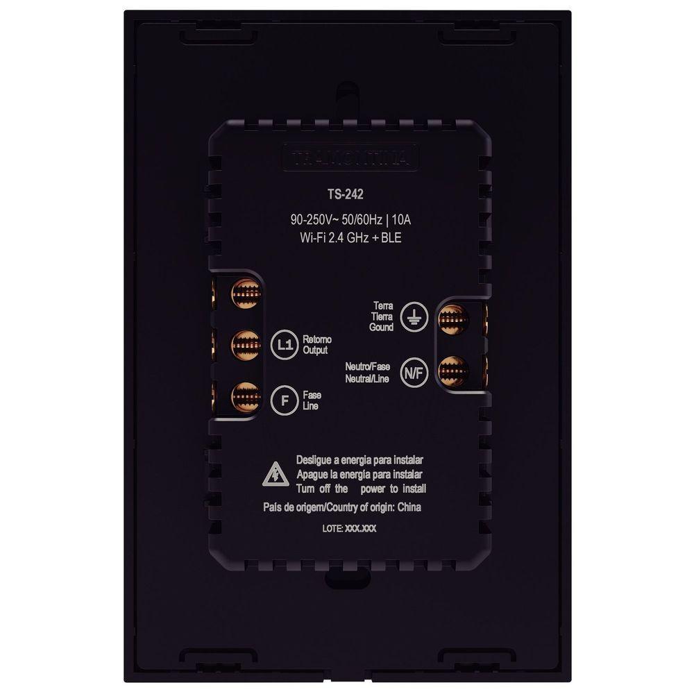 Tomada Touch Onne Smart Tramontina Preto Com 2 Tomadas 2p+t 10 A 250 V Tramontina - 9