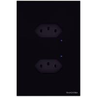 Tomada Touch Onne Smart Tramontina Preto Com 2 Tomadas 2p+t 10 A 250 V Tramontina - 1