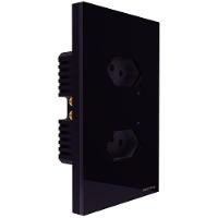 Tomada Touch Onne Smart Tramontina Preto Com 2 Tomadas 2p+t 10 A 250 V Tramontina - 8