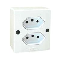 Conjunto 2 Tomadas 3p 10a - Sistema X - Mectronic - 1