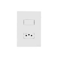 Interruptor Simples + Tomada 10a Linha I9 - Ilumi - Conjunto De Interruptor E Tomada - 1