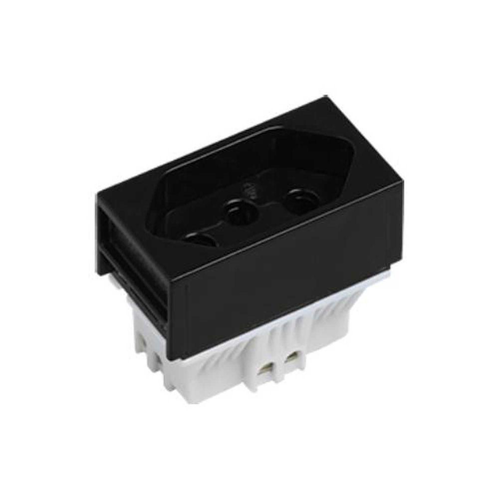 Tomada 10a Preto - Linha Slim Para Ambientes Modernos - 1