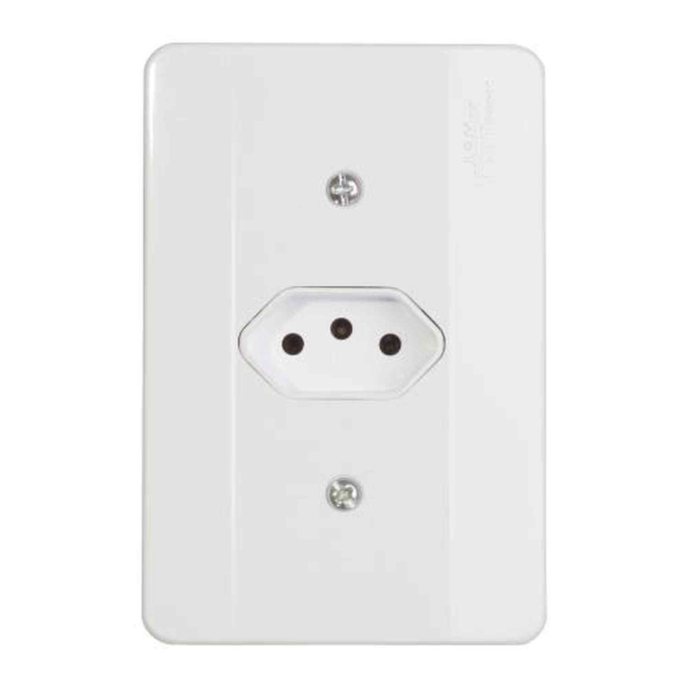 Tomada 3p 20a Horizontal Nbr 14136 20a/250v - Linha Millenium - Mectronic - 1