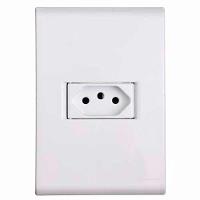 Tomada 3p 10a Tramontina - Conjunto Linha Liz - Placa Branca - Modular - Parafusos Inclusos - 1