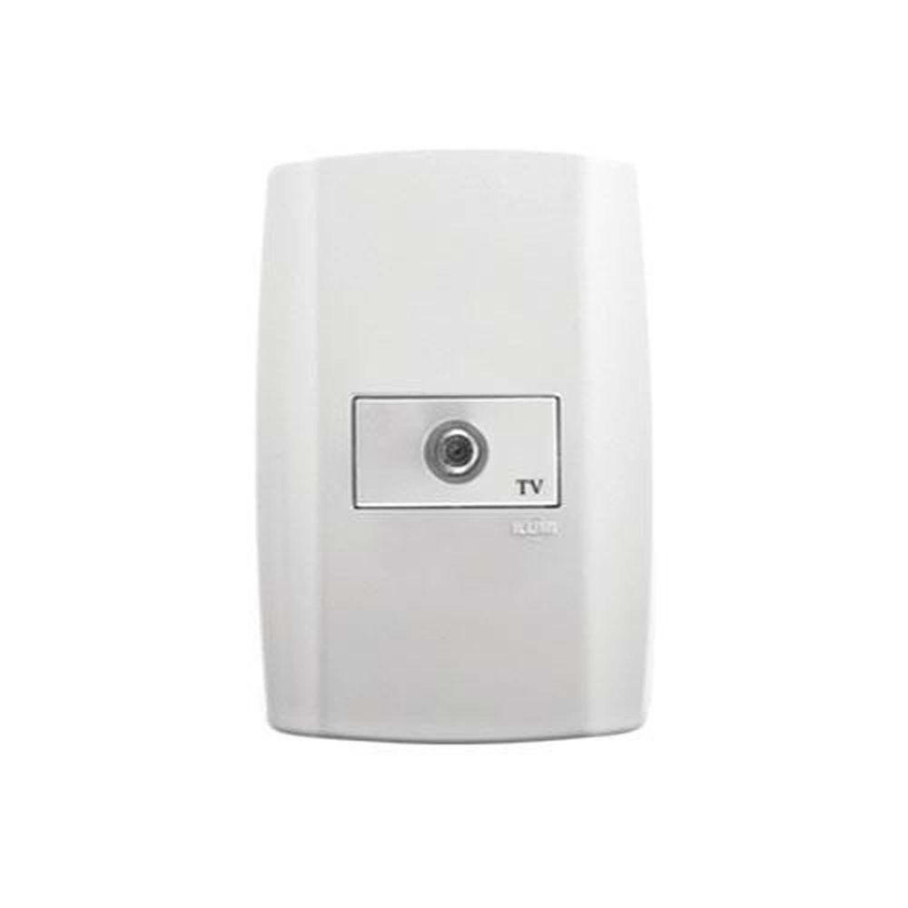 Tomada Coaxial Tv/vídeo Slim Para Cabos Rg6 E Rg59 - Conjunto Ilumi - 1