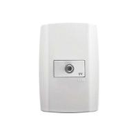 Tomada Coaxial Tv/vídeo Slim Para Cabos Rg6 E Rg59 - Conjunto Ilumi - 1