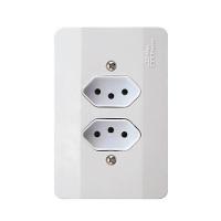 Conjunto 2 Tomadas 10a Linha Millenium Mectronic Trd-e6m - 1