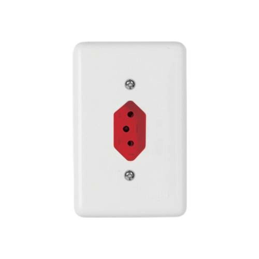 Tomada 3p 10a Vermelha - Conjunto Para Uso Residencial - Linha Stylus - 1