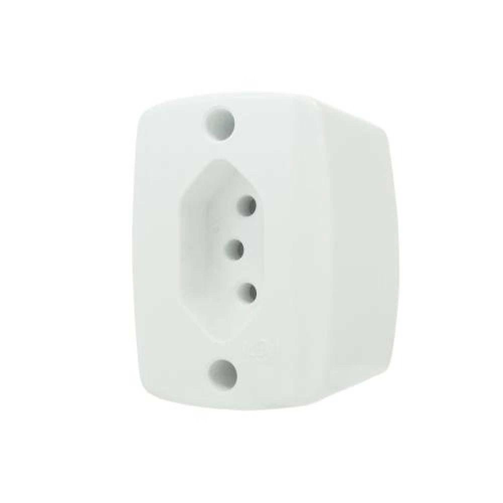 Tomada 3p 10a Retangular Para Uso Residencial - Conjunto Ilumi - 1