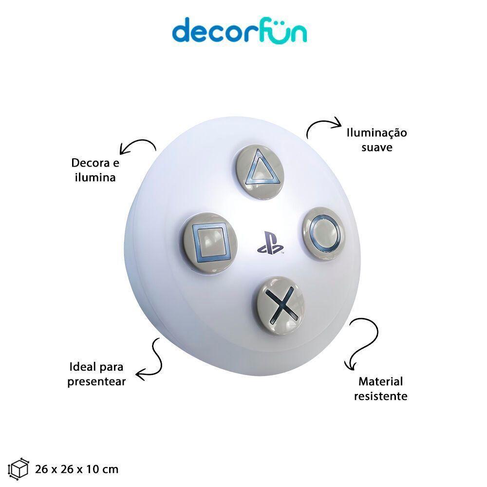 Ilumine Suas Jogatinas Com A Luminária Led Oficial Playstation - Design Moderno Para Gamers! - 2