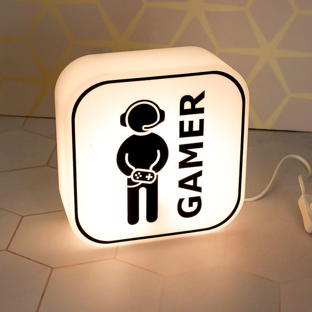 Luminária Gamer Moderna - Iluminação Versátil Para Setup De Mesa Ou Parede - 2