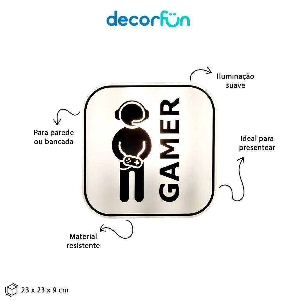 Luminária Gamer Moderna - Iluminação Versátil Para Setup De Mesa Ou Parede - 5