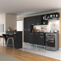 Cozinha Completa C/ Bancada Paris Multimóveis Preta - 6