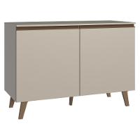 Balcão De Cozinha 120 Cm 2 Portas Com Pés Nice Madesa Crema - 1