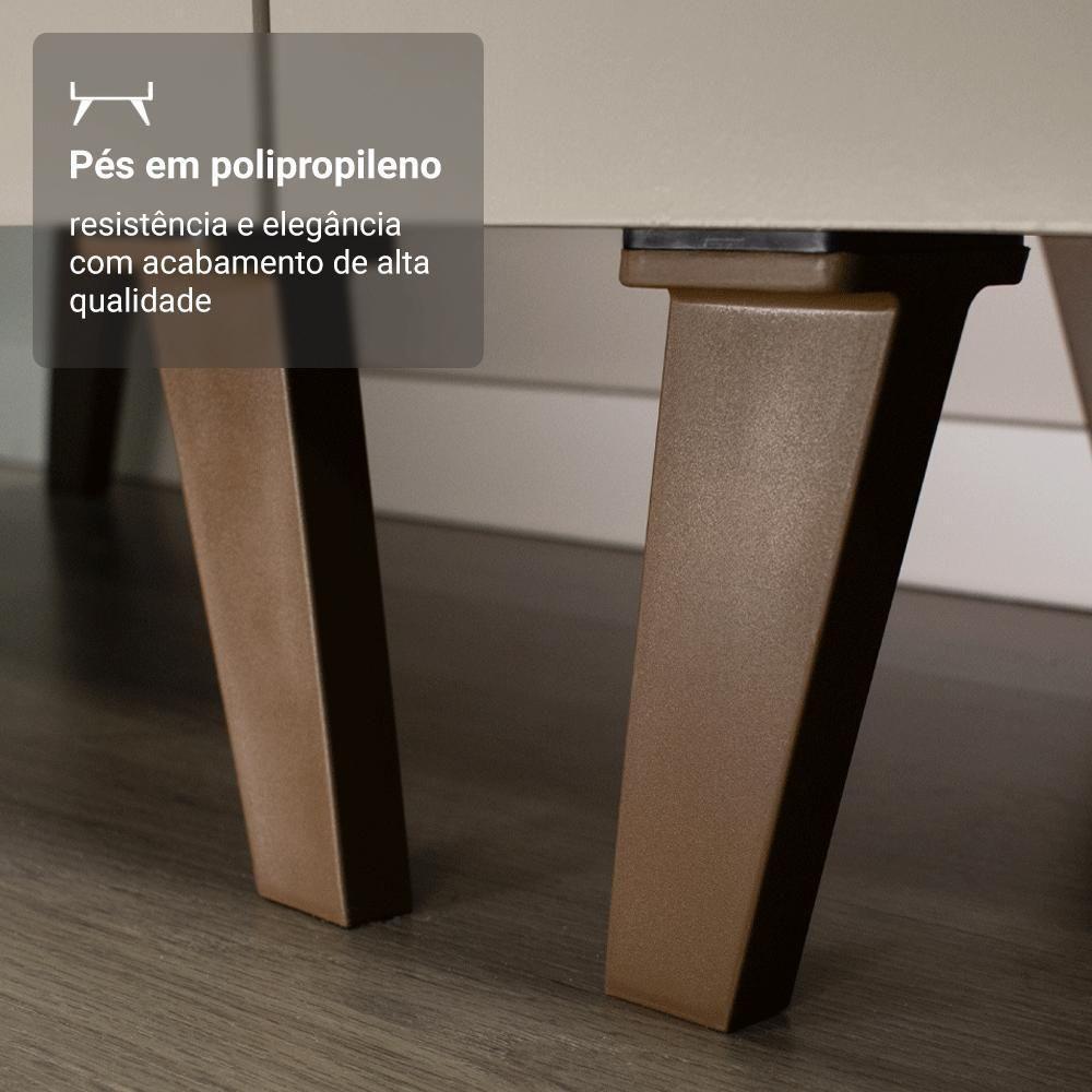 Balcão De Cozinha 60 Cm 1 Porta Com Pés Nice Madesa Crema - 9