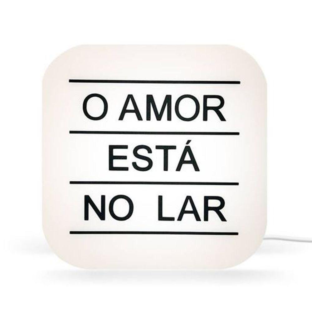 Luminária Box Amor E Luz - Estilo E Aconchego Para O Seu Lar - 2