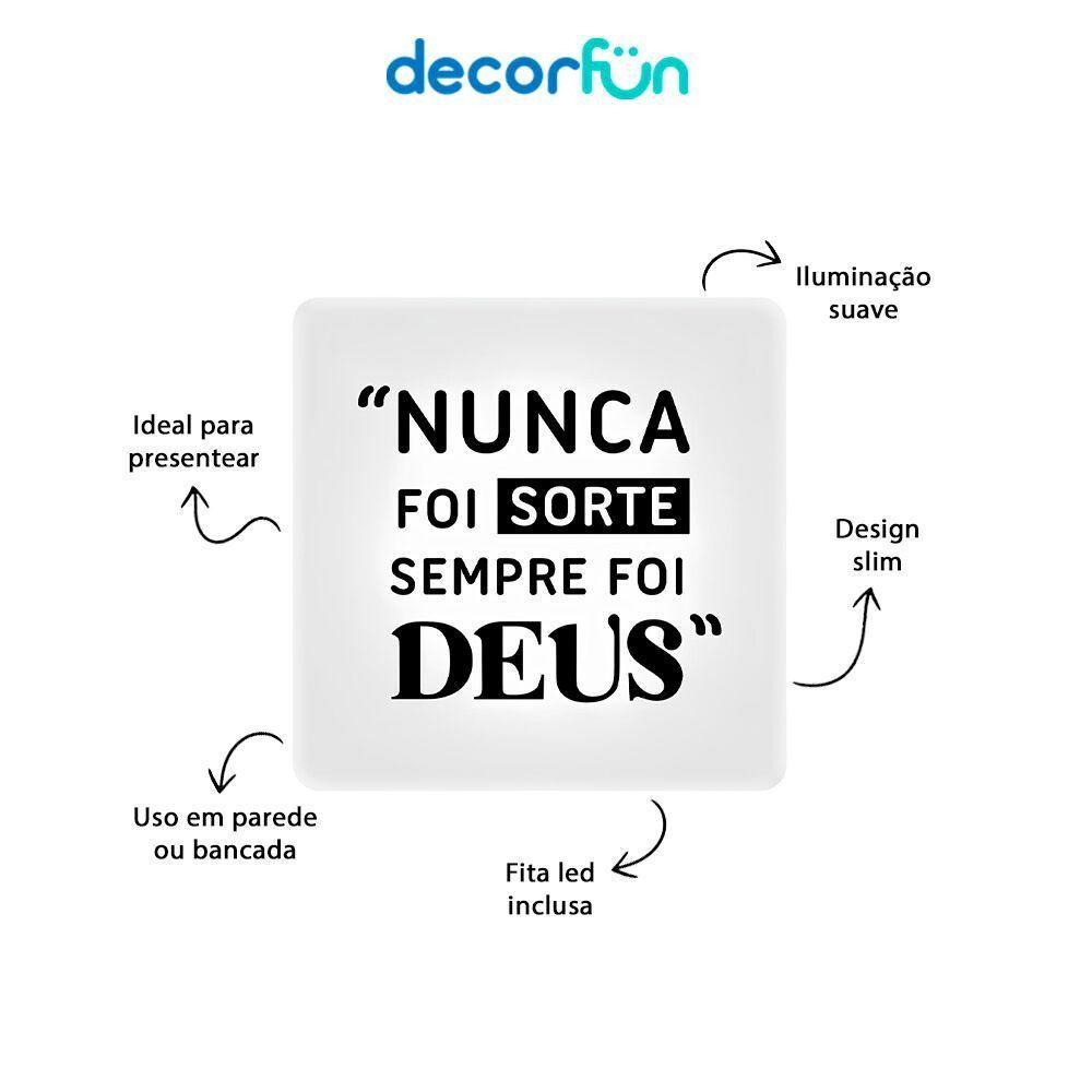 Iluminação Elegante Sempre Foi Deus - Luminária Slim Com Luz Indireta E Usb - 3