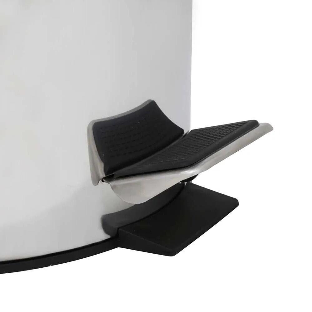 Lixeira Elegante Em Aço Inox Com Pedal E Balde Removível De 5l - Praticidade E Estilo Para Sua Cozinha! - 2