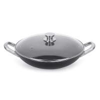 Frigideira Wok Professional Preta 34 Cm 5 L Em Alumínio Com Revestimento Interno Antiaderente - 1
