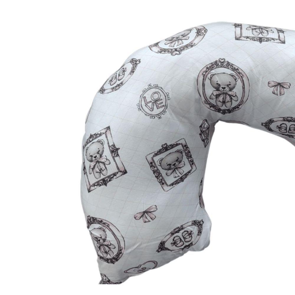 Almofada De Amamentação Em Malha Com Zíper Yan 45cm X 85cm Tecebem Cristina - 3