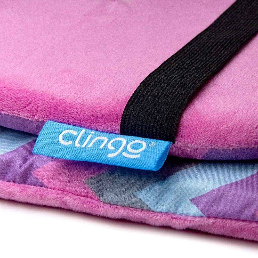 Transforme O Passeio Do Seu Pequeno Com A Almofada Reversível Clingo! Conforto Em Memory Foam E Estampa Waves Pink Para Um Estilo único E Agradável. - 4