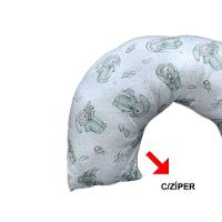 Almofada De Amamentação Em Malha Com Zíper Yan 45cm X 85cm Tecebem Yan - 4