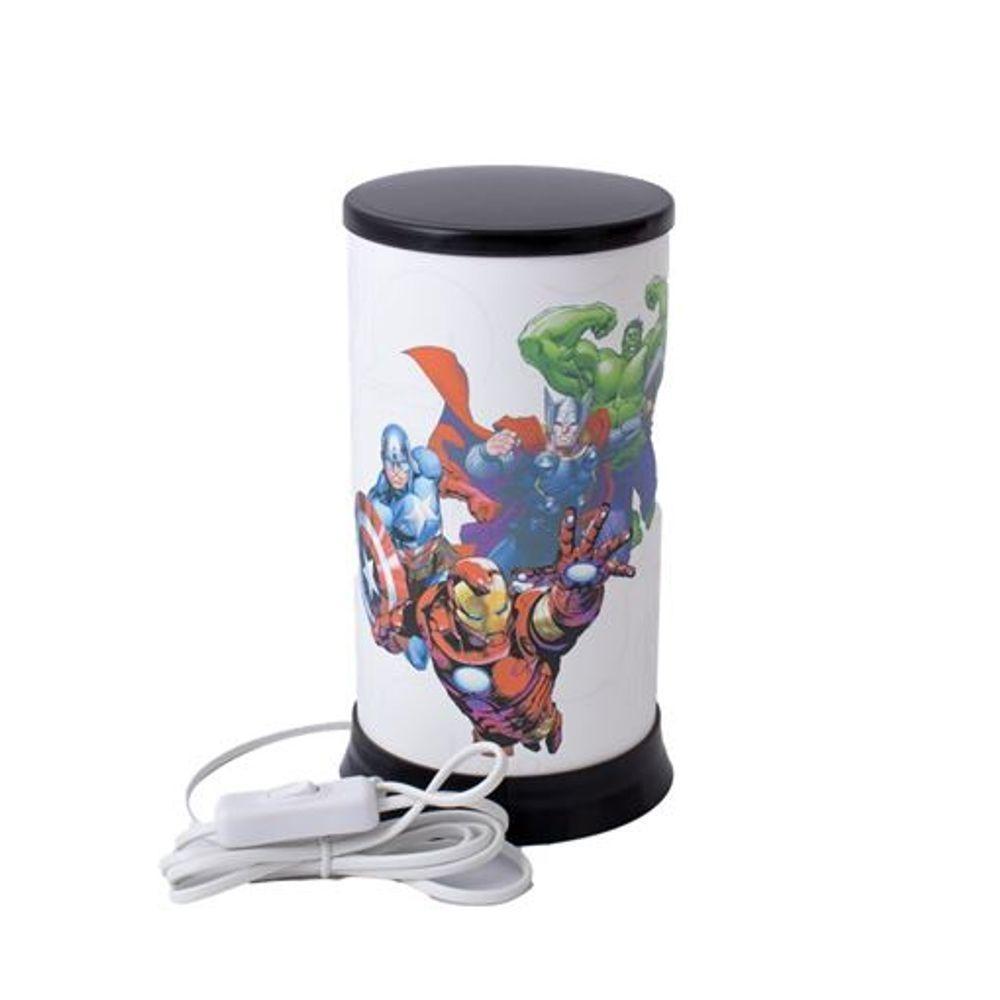 Iluminação Poderosa: Luminária De Mesa Dos Super Heróis Marvel Na Elegante Versão Branca - 2