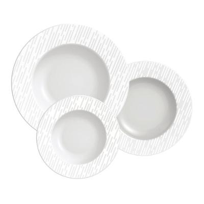 Jogo De Pratos De Porcelana 12 Peças Marie Tramontina