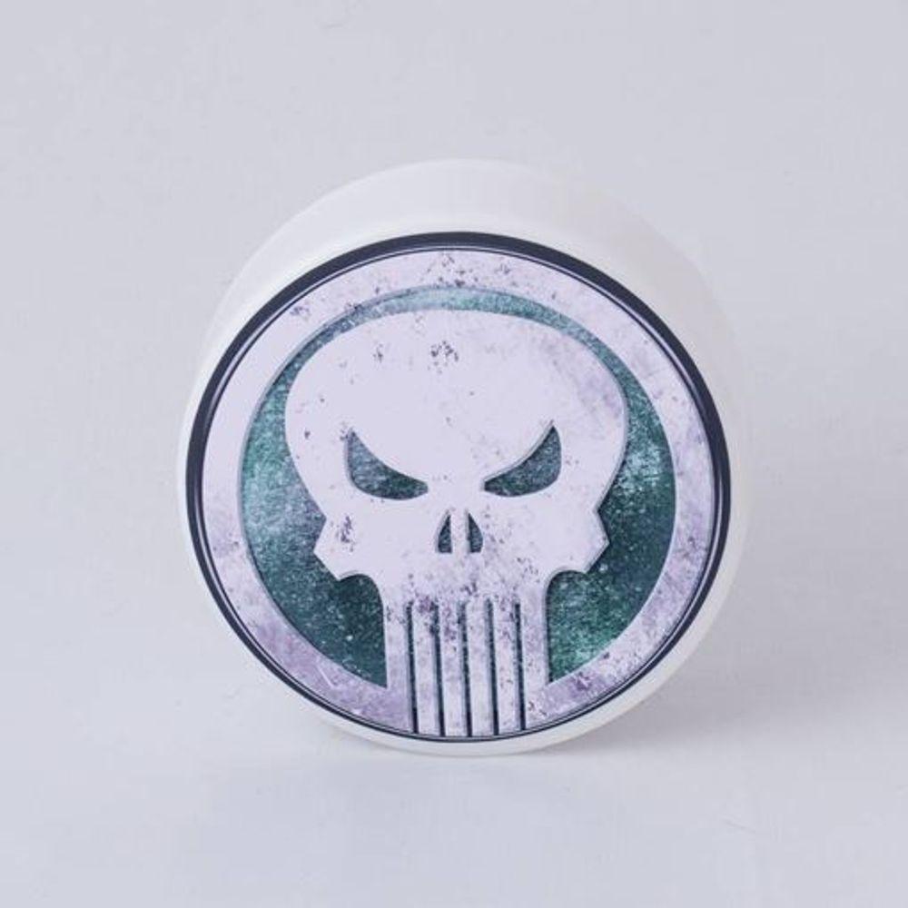 Luminária Led Usb Mini Redonda - Ilumine Seu Mundo Com O Poder Do Justiceiro Marvel! - 3