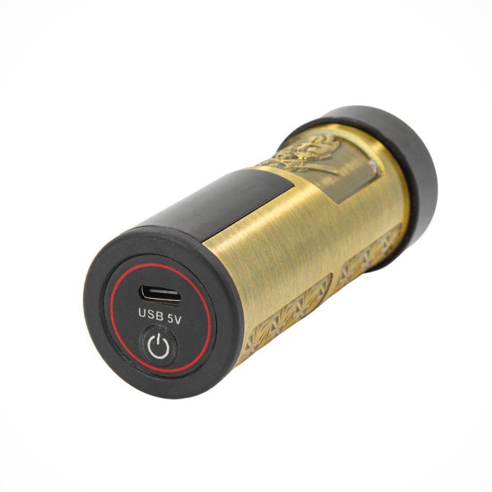 Mini Barbeador Eletrico Recarregavel Aparador De Pelos Display Digital Modelo: Barbudo - 5