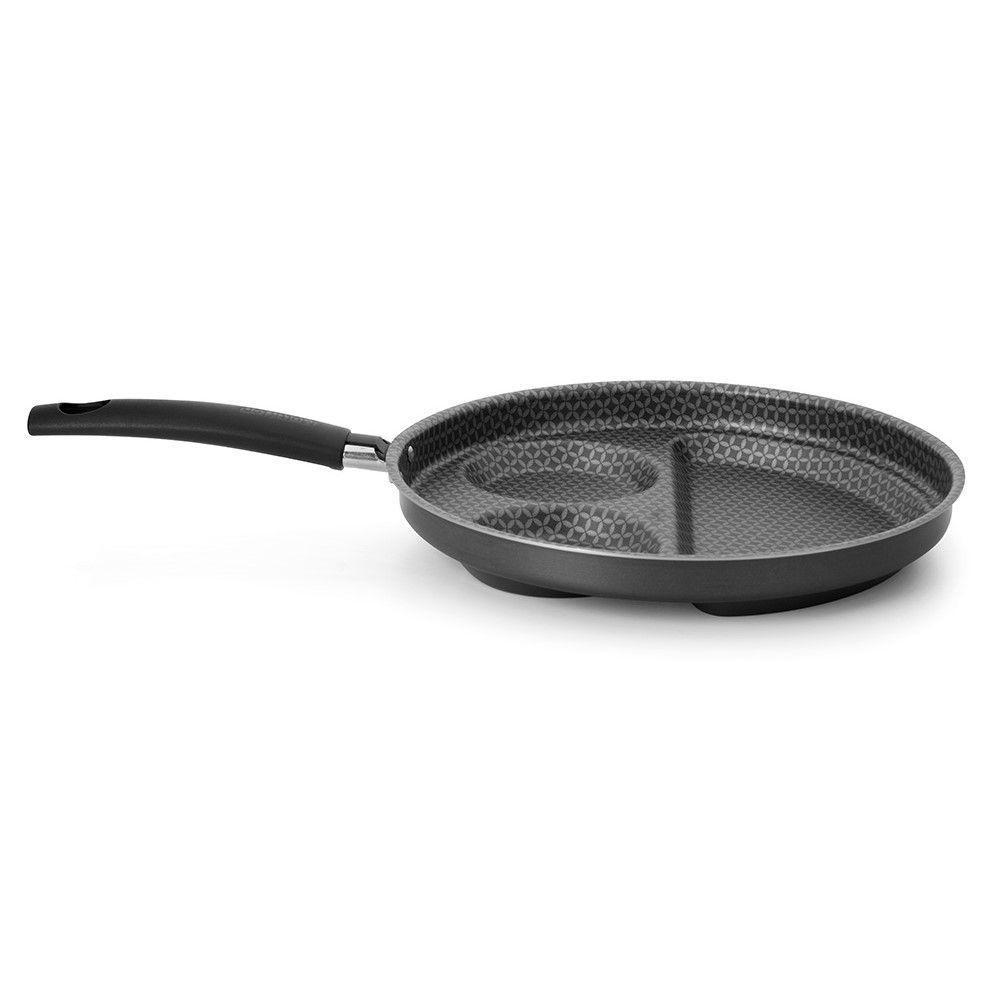Frigideira Breakfast Gourmet Preto 26 Cm Em Alumínio Com Revestimento Interno Antiaderente - 1