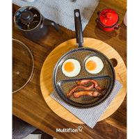 Frigideira Breakfast Gourmet Preto 26 Cm Em Alumínio Com Revestimento Interno Antiaderente