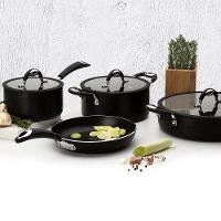 Frigideira Wok Dom Preta 30 Cm 5,2 L Em Alumínio Com Revestimento Interno Antiaderente - 9