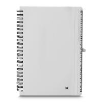 Caderno De Anotações Com Suporte Para Caneta - 70 Folhas Brancas E Práticas - 1