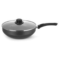 Frigideira Wok Gourmet Preto 28 Cm 4,3 L Com Cabo Em Alumínio Com Revestimento Interno Antiaderente - 1