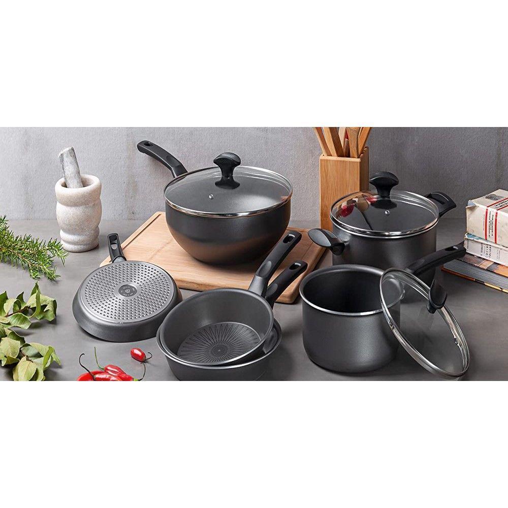 Frigideira Wok Amora Preto Matte 28 Cm 4,3 L Em Alumínio Com Revestimento Interno Antiaderente - 2