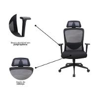 Cadeira Executiva Elite Com Encosto Regulável - Conforto E Sofisticação Para O Escritório - 3