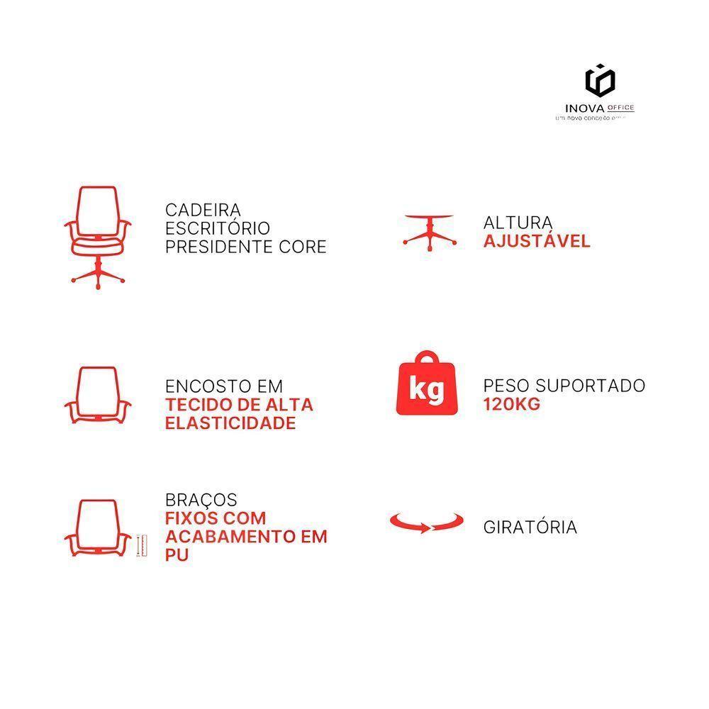 Cadeira Executiva Ergonômica Com Encosto Em Mesh - Estilo E Conforto Para Seu Escritório - 2