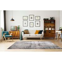 Tapete Sala Egípcio Kingdom 06 Bege-cinza 1,00x1,40m Edantex - 2