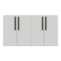 Aparador Buffet 4 Portas Suspenso Viena Branco/preto - 3