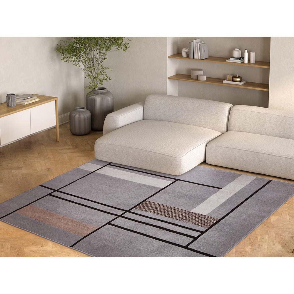 Tapete Sala Renaissance Napier 52 Grafite 1,00x1,50m - 2